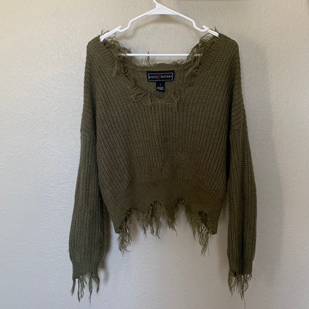 Distressed Polly Esther Sweater
